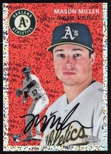 2023 Topps Chrome Plat Anniv. #109 Mason Miller Speckle Refractor RC Oakland - Photo 1/2