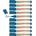 edding 28 Ecoline whiteboard marker - blue - box of 10 whiteboard pens - round t