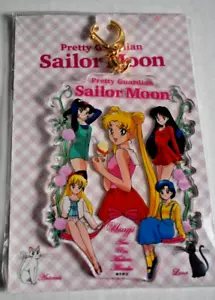 Sailor Moon Store Limited Acrylic Keychain With Postcard 25Th Anniversary - Picture 1 of 2
