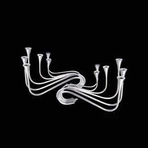 A. Michelsen. A Pair of Sterling Silver six-light Candle Holders - Ibi Trier Mør - Picture 1 of 5