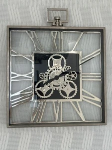 Silberne Wanduhr - Bild 1 von 2