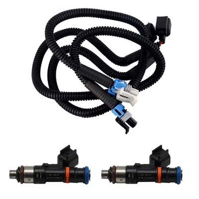 2X Fuel Injectors with Harness Fit For For For Polaris Ranger XP 800 2012-2013 - Image 1 of 4