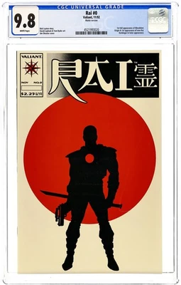 Rai #0 CGC 9.8 1992 4521993020 第 1 个应用程序。 全新 Rai,第一个完整的应用程序。 Bloodshot — 第 1/2 张图片