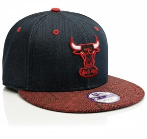 Cappello Chicago Bulls Youth 9Fifty New Era Denim Snapback Cap NBA Regolabile - Foto 1 di 8