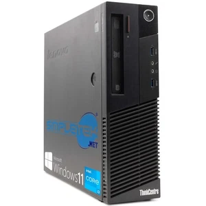 Lenovo M83 SFF I3 Win11 8GB 240GB Computer Fisso Desktop RS232 Refurbished - Afbeelding 1 van 4