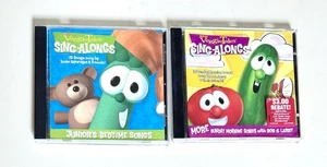 VeggieTales Sing Along CDs - Bedtime Song & More Sunday Morning Songs - Lot 2 - Picture 1 of 4