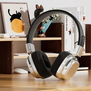 Retro On-Ear Wireless Headset Bluetooth Talking Headset Surround Sound Headset - Picture 1 of 5