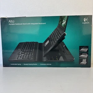 Logitech Alto Portable Notebook Stand With Integrated Keyboard - Bild 1 von 11
