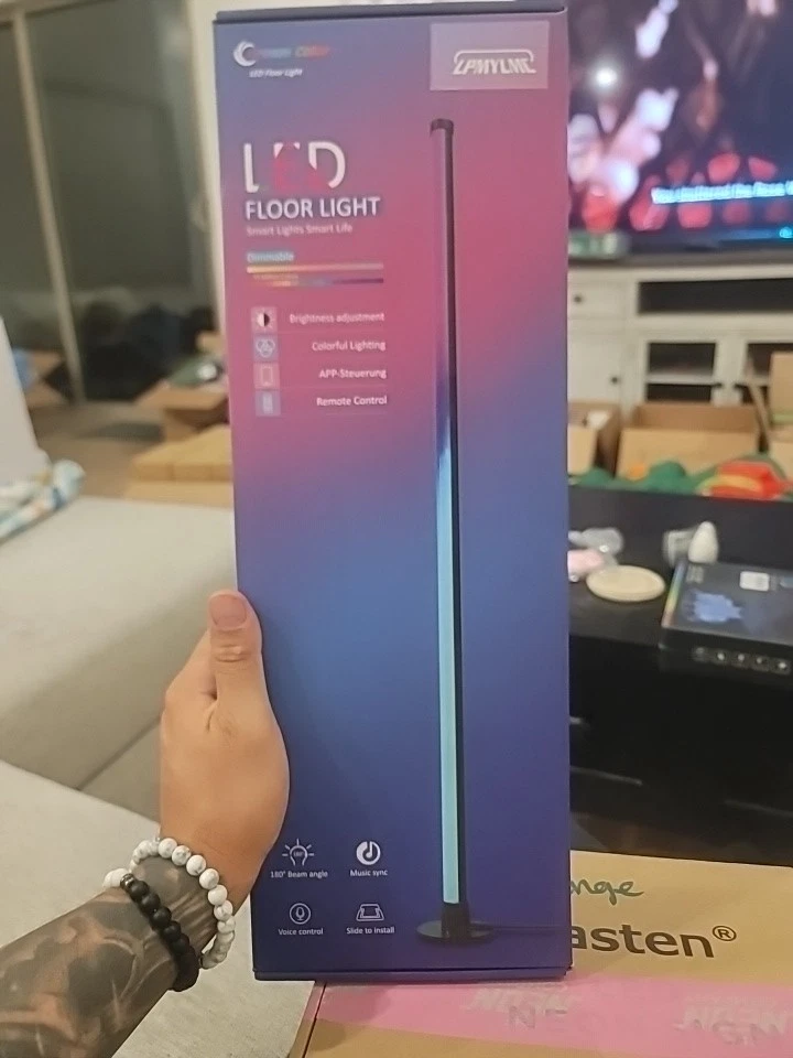  Corner Lamp, Smart Floor Lamp Works with Alexa, LED Floor Lamp - Image 1 of 1