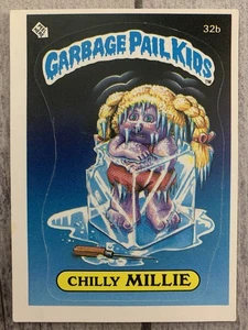 Garbage Pail Kids OS1 GPK 1st Series Chilly Millie Card 32b Glossy - Picture 1 of 4