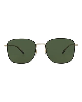 Gafas Gucci Para Hombre Cuadradas/Rectangulares Doradas Verde Habana Moda Diseñador Foto 1 de 4