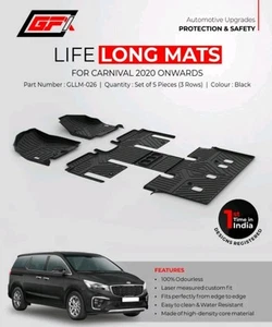 GFX Kia Old Carnival Prestige Custom Fit LLM LifeLong TPV Mats - Foto 1 di 8