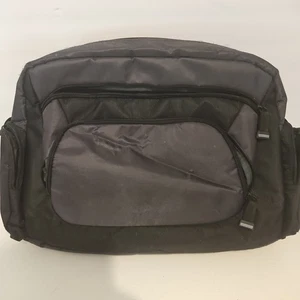 Eddie Bauer Padded Laptop 17" Messenger Shoulder Bag Black - Multi Compartment - Picture 1 of 10