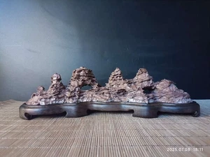 China Natural stone Mountain stones Bonsai Suiseki lingbi stone 灵璧石 071201 tt - Picture 1 of 6