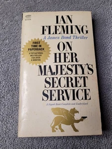 On Her Majesty's Secret Service Ian Fleming 1964 1st Printing James Bond Signet - Bild 1 von 5