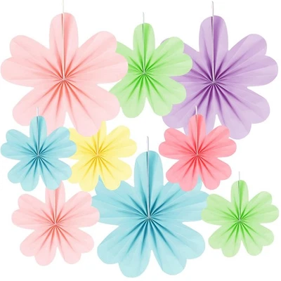 36 Pcs Paper Flower Decoration for Wall Paper Flower Fans Bulletin Board Deco... - Image 1 of 4