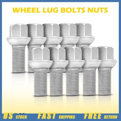 10 piezas tuercas de rueda pernos aptos para Mercedes Benz CLS350 CLS63 CLS500 E200 E280 E300 Foto 1 de 4