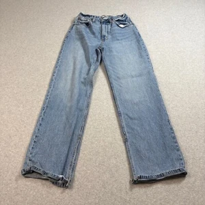Abercrombie & Fitch Jean Women 4(24x30) Blue 90s Relaxed High Rise Open Leg Y2K - Picture 1 of 10