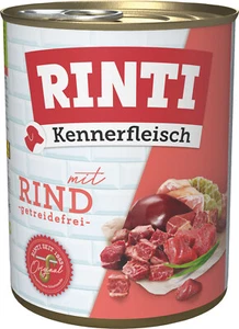 Rinti Kennerfleisch mit Rind Hunde Nassfutter getreidefrei: 12 x 800 g - Bild 1 von 1