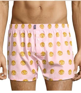 Versace Printed Medusa Head Boxer Shorts Pink Size 4 IT (USA SMALL) $225.00 - Picture 1 of 12