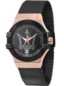 Maserati Potenza Men's R8853108010 Quartz Stainless Steel Watch Black Dial 42mm - Picture 1 of 4