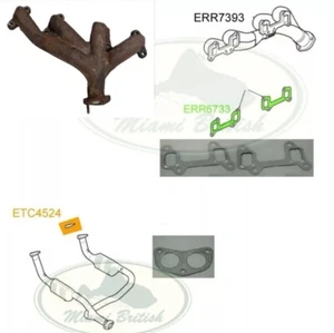 LAND ROVER EXHAUST MANIFOLD & GASKET SET LH DISCOVERY I & II V8 ERR7393 USED - Bild 1 von 2