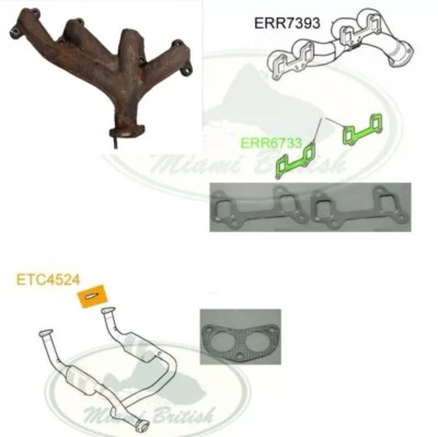 JUEGO DE COLECTOR Y JUNTAS DE ESCAPE LAND ROVER LH DISCOVERY I & II V8 ERR7393 USADO Foto 1 de 2