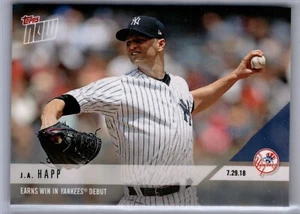 2018 Topps Now #522 J.A. Happ New York Yankees - Picture 1 of 2