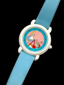 Vintage Disney Lorus Alice In Wonderland Watch Japan Light Blue New Battery - Picture 1 of 7