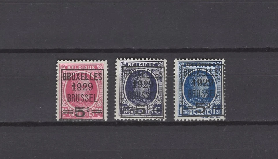 BELGIUM 1929  precancel overprinted set  MNH** 273/275 - Image 1 of 1