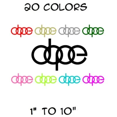 FC DECALS+ Dope Sticker Vinyl Decal Window Car Audi JDM Euro Drift Illest Stance A4 S4