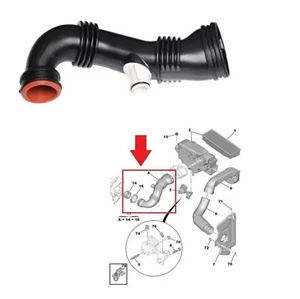 TUBO INTERCOOLER FILTRO DE AIRE TURBO PARA PEUGEOT 206 207 407 PARTNER EXPERT 1.6 HDI - Imagen 1 de 11