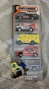 Matchbox On A Mission City Adventure 5-Pack NEW - Picture 1 of 2