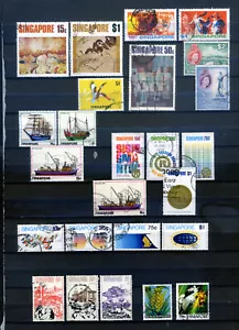 SINGAPORE, postalisch gebraucht/ postally used, mit kompl Serien/ with full sets - Bild 1 von 1