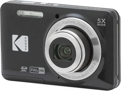 Kodak PIXPRO FZ55 Digital Camera 16MP 5X Zoom Compact Camera - Black NEW - Image 1 of 4