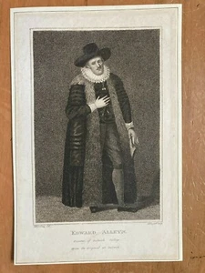 Edward Alleyn English Actor - Litho Art Print - Perfect for Framing - Picture 1 of 1