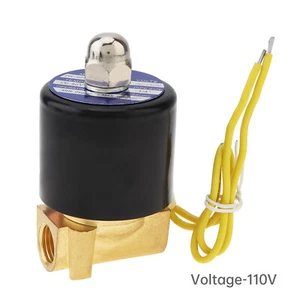 Jingrong JR Electric Water Valve Solenoid Air Valve AC110V Brass US - Picture 1 of 8