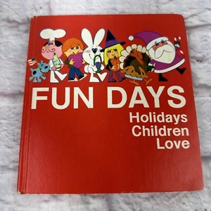 Vintage Hallmark Children’s Edition FUN DAYS Dean Walley Board Book 70’s - Imagen 1 de 14