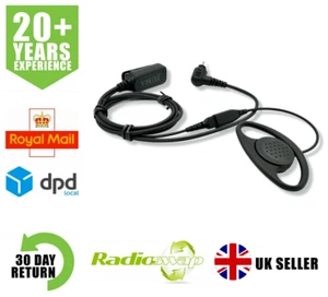 D-SHAPE EARPIECE (J1-ELWK/SL4000+D) FITS MOTOROLA SL1600 SL4000 TWO WAY RADIO - Picture 1 of 17