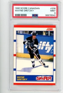 1990 Score Canadian Sniper #336 WAYNE GRETZKY PSA 9 Mint - Picture 1 of 2