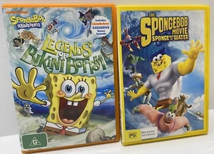 Spongebob Squarepants Spongebob Out Of Water/Bikini Bottom 2 DVDs Pal R4 #4 - Picture 1 of 8