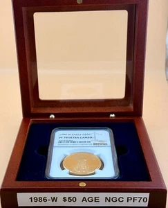 1986  $50  GOLD EAGLE NGC  PF70  ULTRA CAMEO - Picture 1 of 7