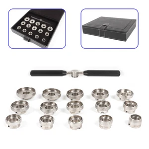Watch Case Back Bottle Opener Kit Fit Breitling Removal Repair Tool with 15Dies - Picture 1 of 5