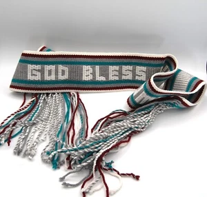 Hopi Tanzgürtel traditionelle wendbare Designs geometrisch & segne unser Zuhause Fransen - Bild 1 von 8