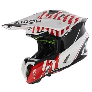 Airoh Twist 3.0 MX Casco Thunder brillo negro blanco rojo - Imagen 1 de 8