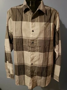 Neu mit Etikett Rocawear Karo Button Down Langarm grau/schwarz/hellbraun. 58 $ Ladenpreis. - Bild 1 von 4