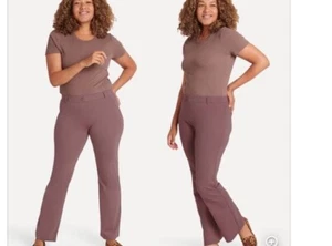 Betabrand Boot Cut Two-Pocket Dress Pant Yoga Pants (Auburn Size M - Picture 1 of 15