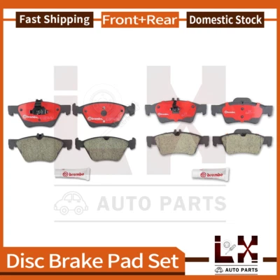 Kit pastillas freno cerámicas delanteras y traseras Brembo para Mercedes-Benz E350 2006 2007 2009 Foto 1 de 4