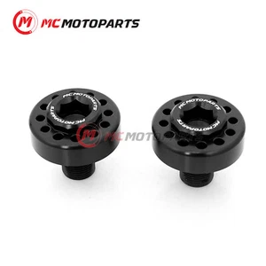 For Ducati MONSTER 1200 R 2016-2018 17 BLACK Rearset Central Frame Caps - Picture 1 of 4