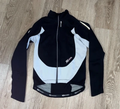 Sugoi women's black and white polyester spandex cycling racing jacket S - Image 1 of 4